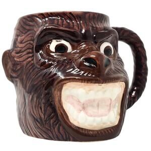 Vintage Kongfrontation Coffee Mug King Kong Universal Studios Florida Sticker